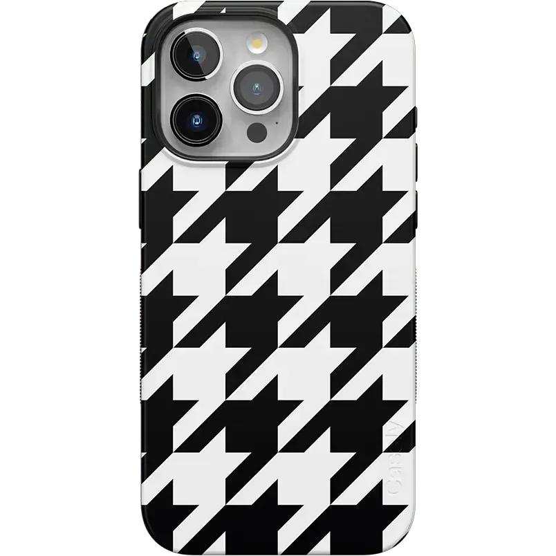 Houndstooth | High Contrast Design Case Phone Case Casetry Bold + MagSafe® iPhone 15 Pro Max