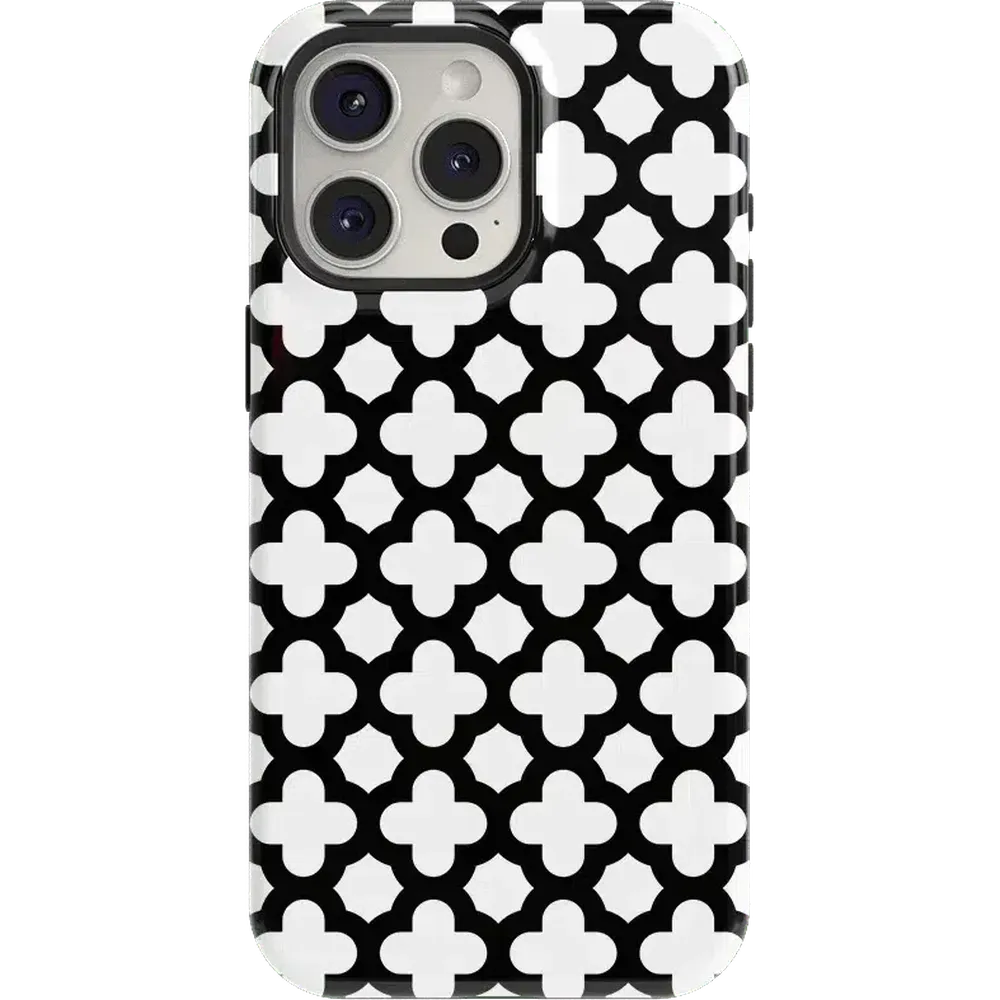 Lattice Tile | High Contrast Design Case Phone Case Casetry Essential + MagSafe® iPhone 15 Pro