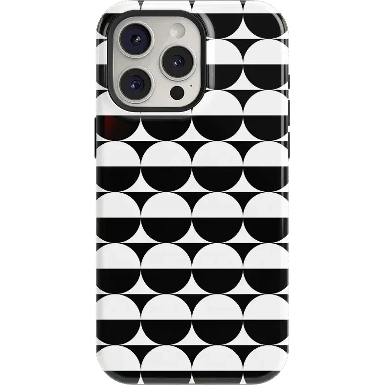 Half Moon | High Contrast Design Case Phone Case Casetry Essential + MagSafe® iPhone 15 Pro