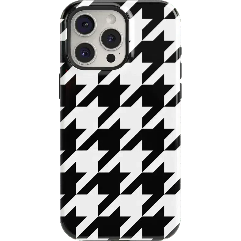 Houndstooth | High Contrast Design Case Phone Case Casetry Essential + MagSafe® iPhone 15 Pro Max
