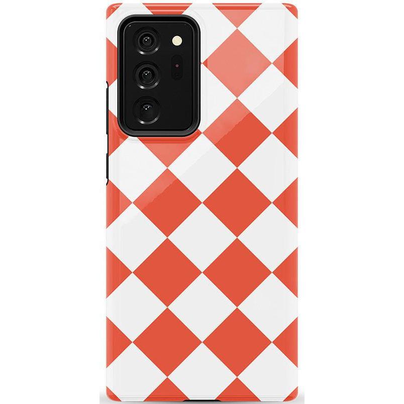Red Checkerboard | High Contrast Design Case Phone Case Casetry Essential Galaxy Note 20 Ultra