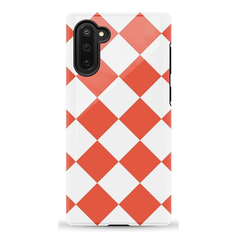 Red Checkerboard | High Contrast Design Case Phone Case Casetry Essential Galaxy Note 10