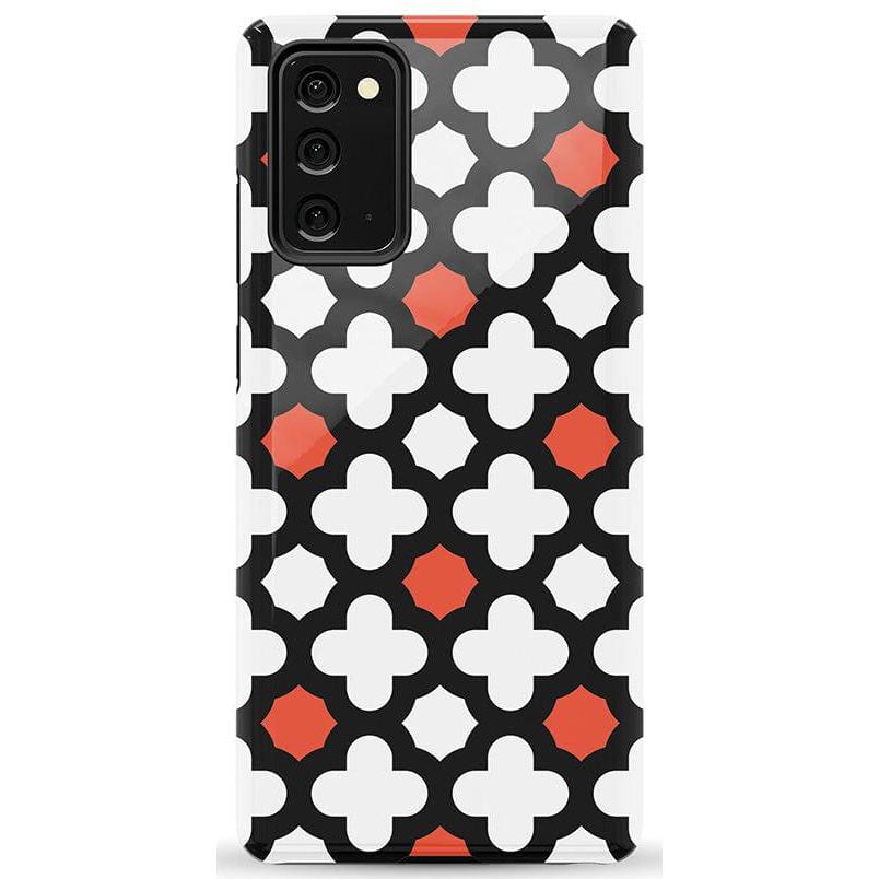 Red Lattice Tile | High Contrast Design Case Phone Case Casetry Essential Galaxy Note 20