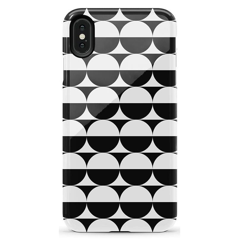Half Moon | High Contrast Design Case Phone Case Casetry Essential iPhone XR 