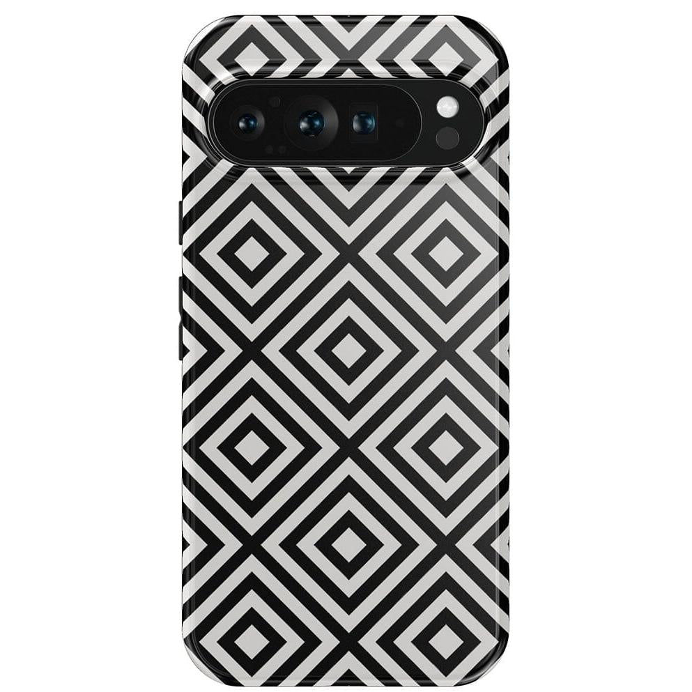 Diamonds | High Contrast Design Case Phone Case Casetry Essential Google Pixel 9 Pro XL