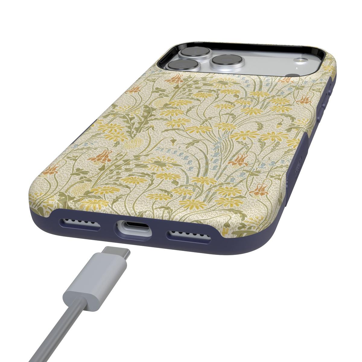 Boho Blooms | Golden Floral Case