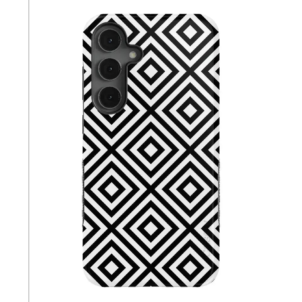 Diamonds | High Contrast Design Case Phone Case Casetry Bold + MagSafe® Galaxy S25 Plus