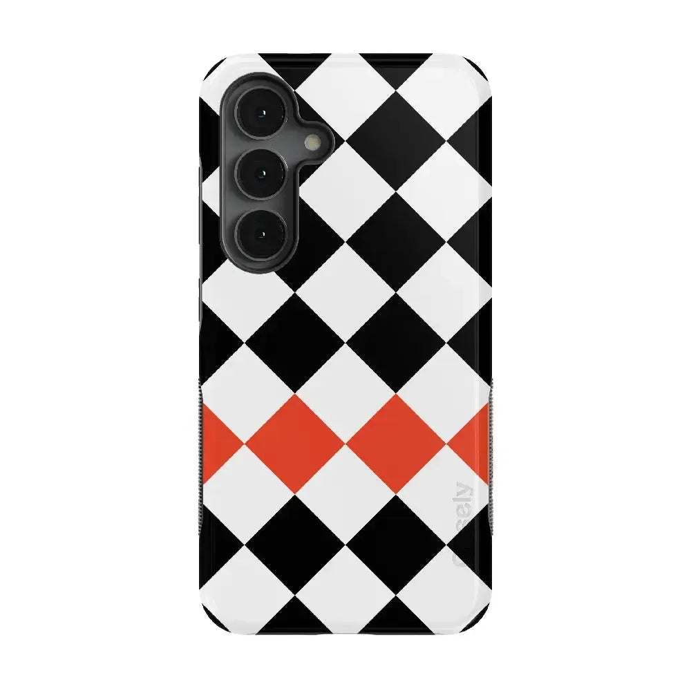 Checkerboard | High Contrast Design Case Phone Case Casetry Bold + MagSafe® Galaxy S25