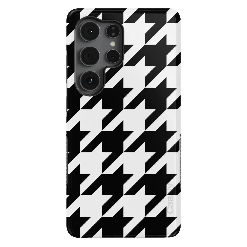 Houndstooth | High Contrast Design Case Phone Case Casetry Bold + MagSafe® Galaxy S25 Ultra