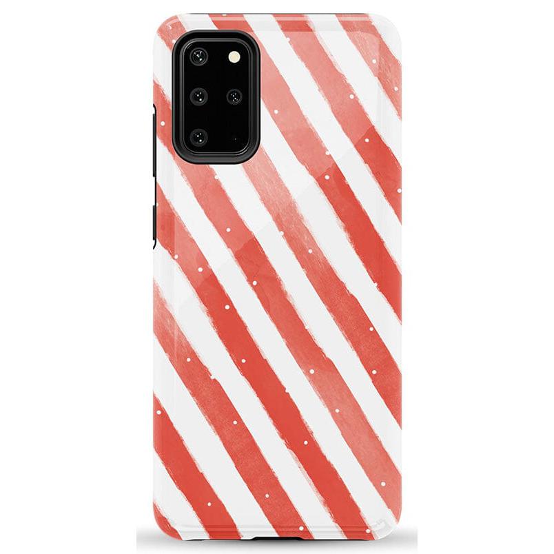 Candy Cane Lane | Peppermint Stripes Case Phone Case Casetry Essential Galaxy S20 Plus