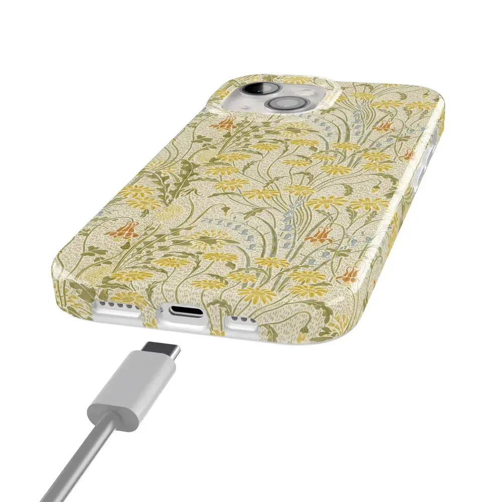 Boho Blooms | Golden Floral Case
