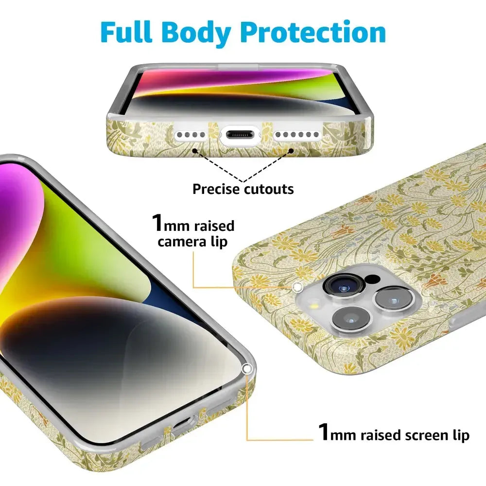 Boho Blooms | Golden Floral Case