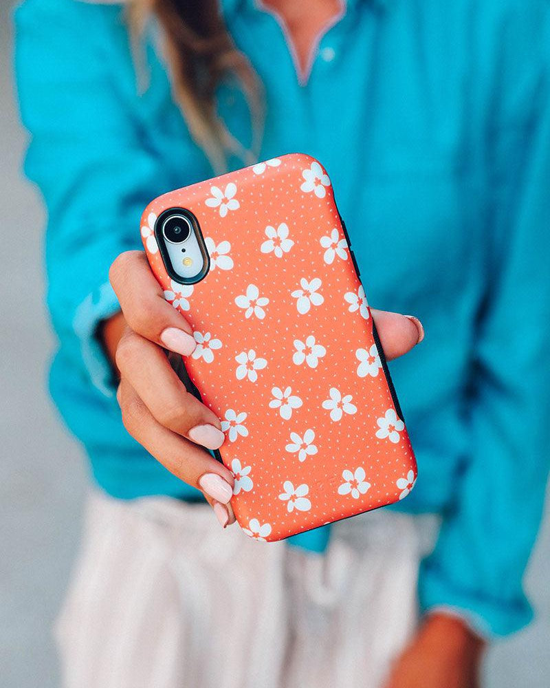 Flower My World | Burnt Orange Floral Case