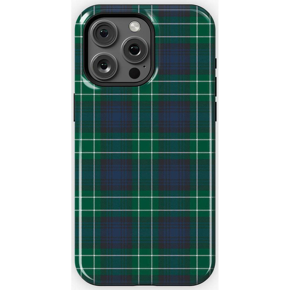 Dark Plaid | Kitty and Vibe Holiday Case Phone Case Casetry Essential + MagSafe® iPhone 15 Pro Max