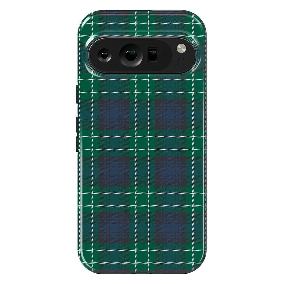 Dark Plaid | Kitty and Vibe Holiday Case Phone Case Casetry Essential Google Pixel 9 Pro
