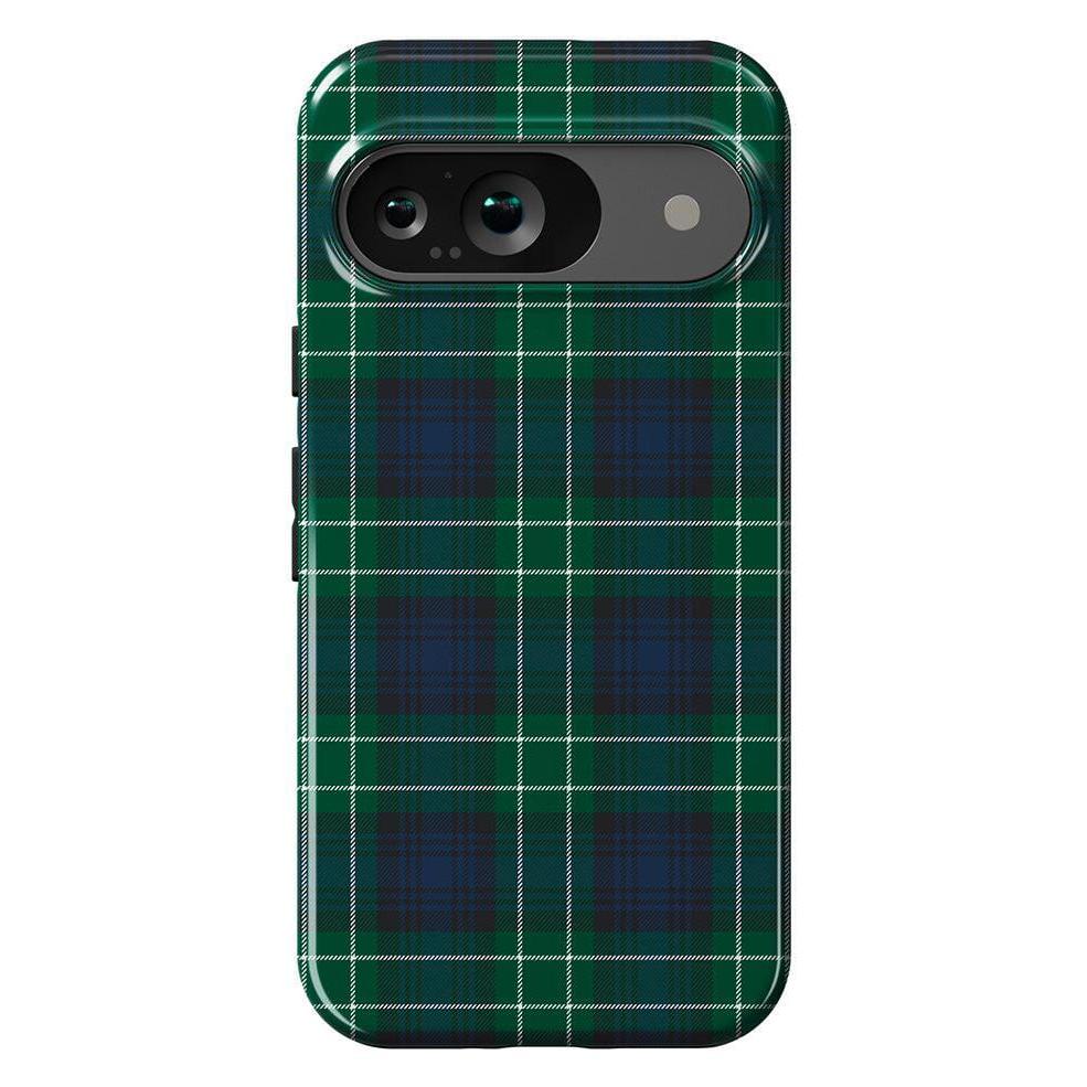 Dark Plaid | Kitty and Vibe Holiday Case Phone Case Casetry Essential Google Pixel 9