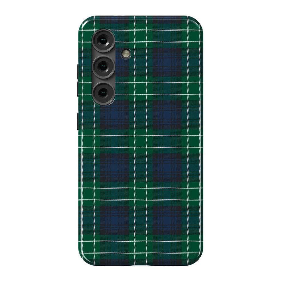 Dark Plaid | Kitty and Vibe Holiday Case Phone Case Casetry Essential Galaxy S24