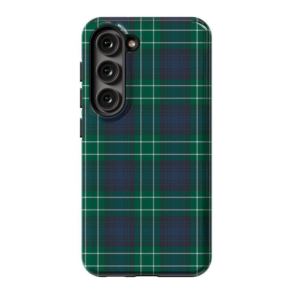 Dark Plaid | Kitty and Vibe Holiday Case Phone Case Casetry Essential Galaxy S23