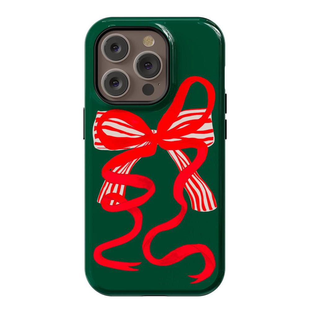 Santa's Favorite | Holiday Bow Case Phone Case Casetry Essential + MagSafe® iPhone 14 Pro