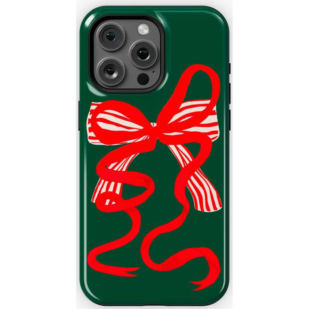 Santa's Favorite | Holiday Bow Case Phone Case Casetry Essential + MagSafe® iPhone 15 Pro Max