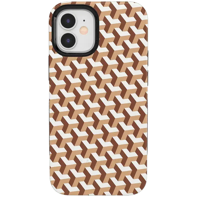 Step It Up | Abstract Geo Case iPhone Case get.casely Bold + MagSafe® iPhone 12 