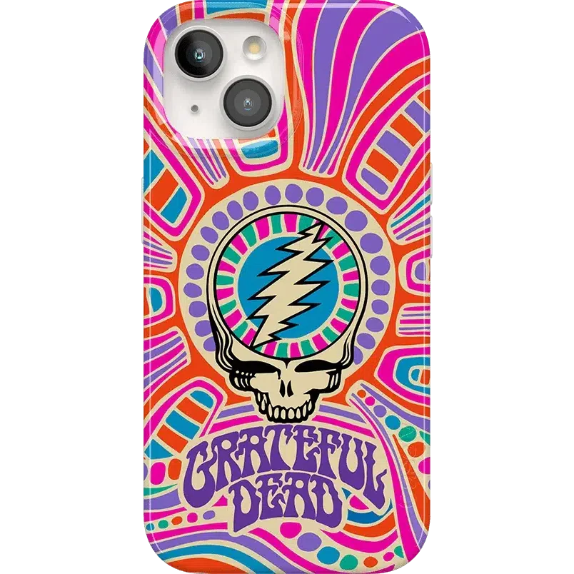 Art of Chaos | Grateful Dead Skull Case iPhone Case get.casely Classic + MagSafe® iPhone 15 