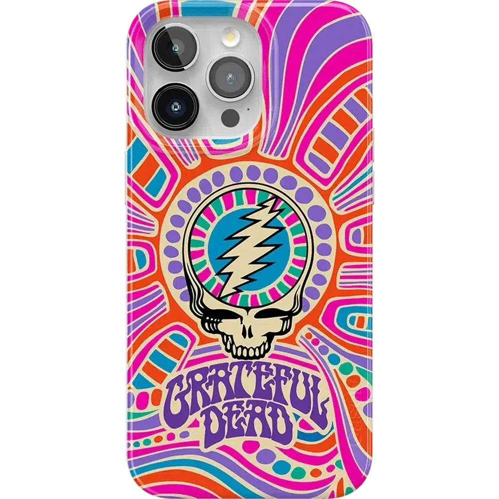 Art of Chaos | Grateful Dead Skull Case iPhone Case get.casely Classic + MagSafe® iPhone 15 Pro 