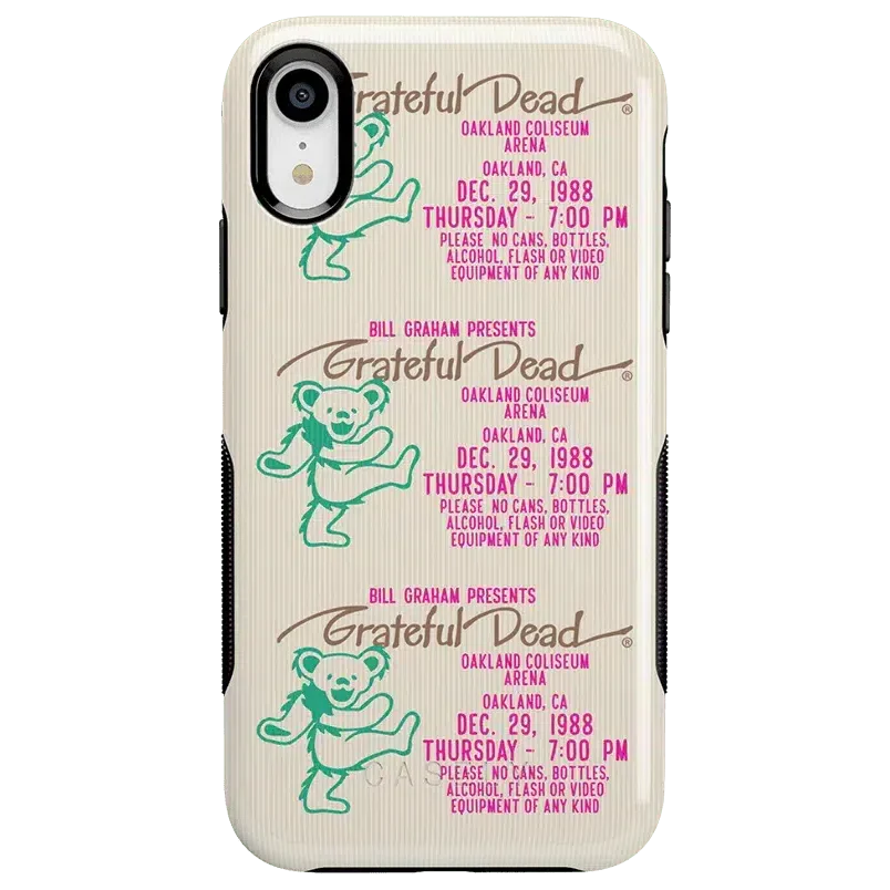 Miracle Ticket | Grateful Dead Vintage Case iPhone Case get.casely Bold iPhone XR 