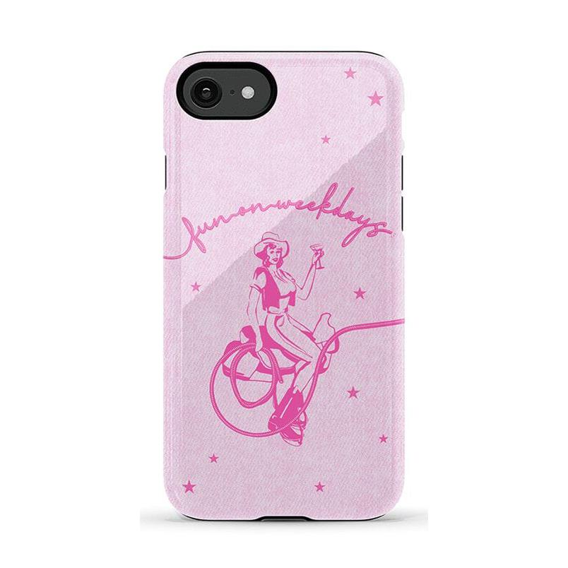 Denim Cowgirl | Fun on Weekdays Case iPhone Case get.casely Essential iPhone SE (2020 & 2022)