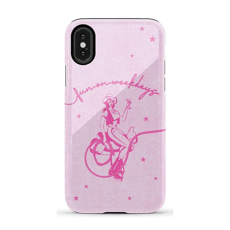 Denim Cowgirl | Fun on Weekdays Case iPhone Case get.casely Essential iPhone X / XS 