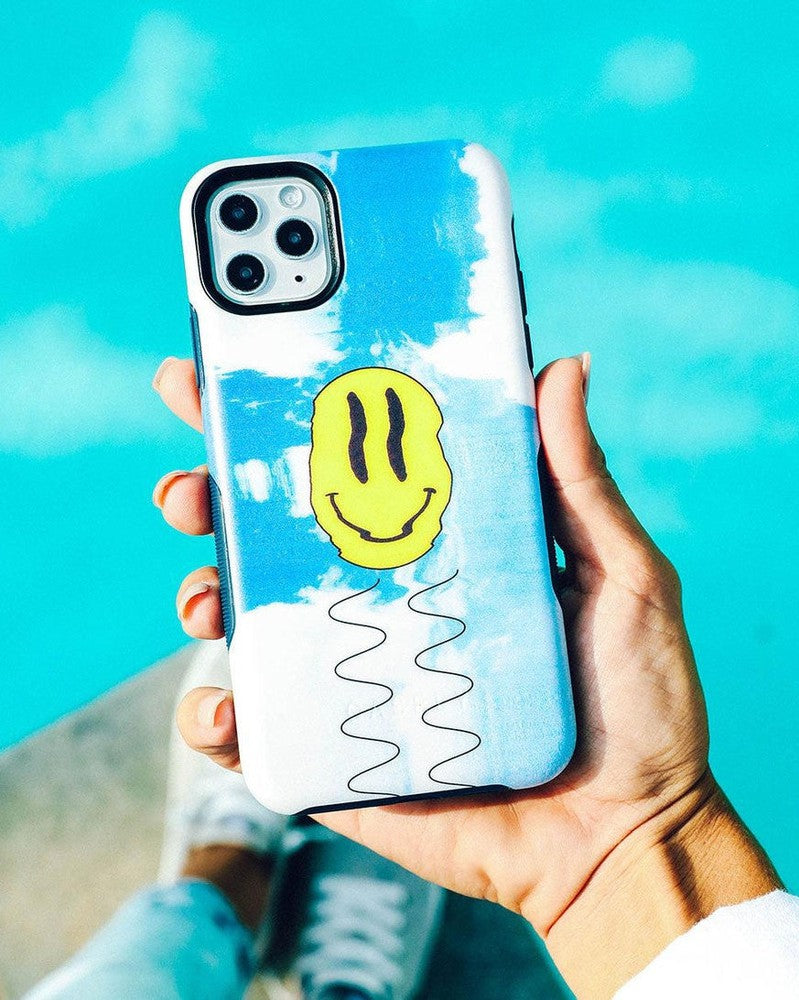 On Cloud Nine | Glitch Smiley Face Case