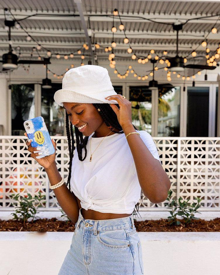 On Cloud Nine | Glitch Smiley Face Case