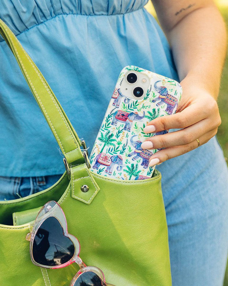 Pastel Gardens | Watercolor Elephant Floral Case
