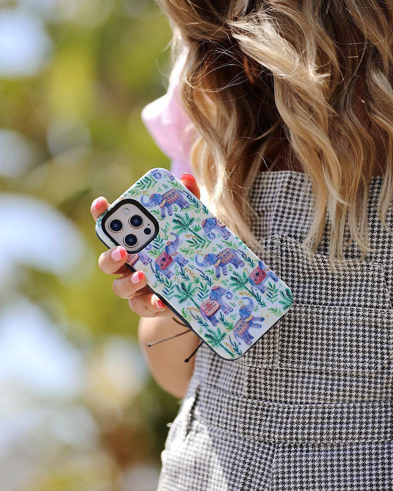 Pastel Gardens | Watercolor Elephant Floral Case