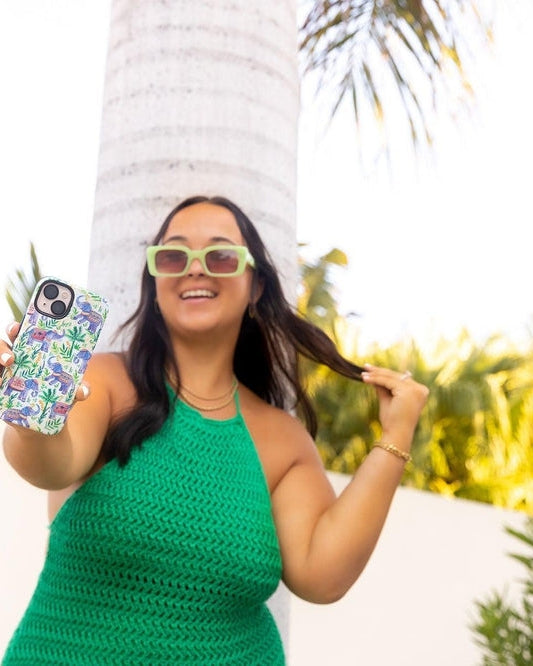Pastel Gardens | Watercolor Elephant Floral Case