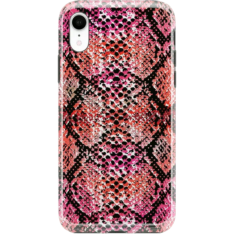 Snake Along | Red Snake Skin Case iPhone Case get.casely Classic iPhone XR 