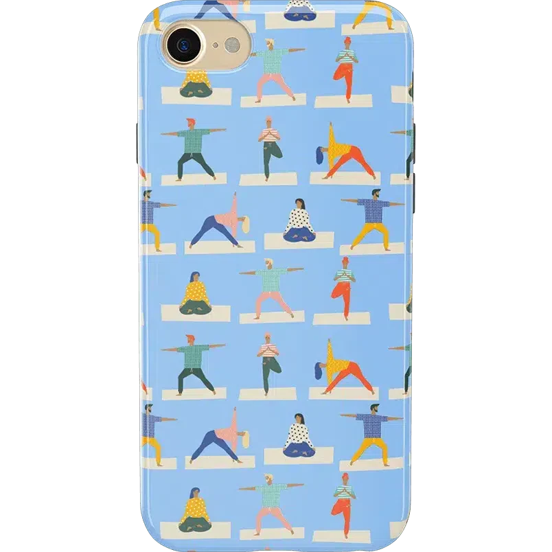 Go with the Flow | Light Blue Yoga Case iPhone Case get.casely Classic iPhone 6/7/8 
