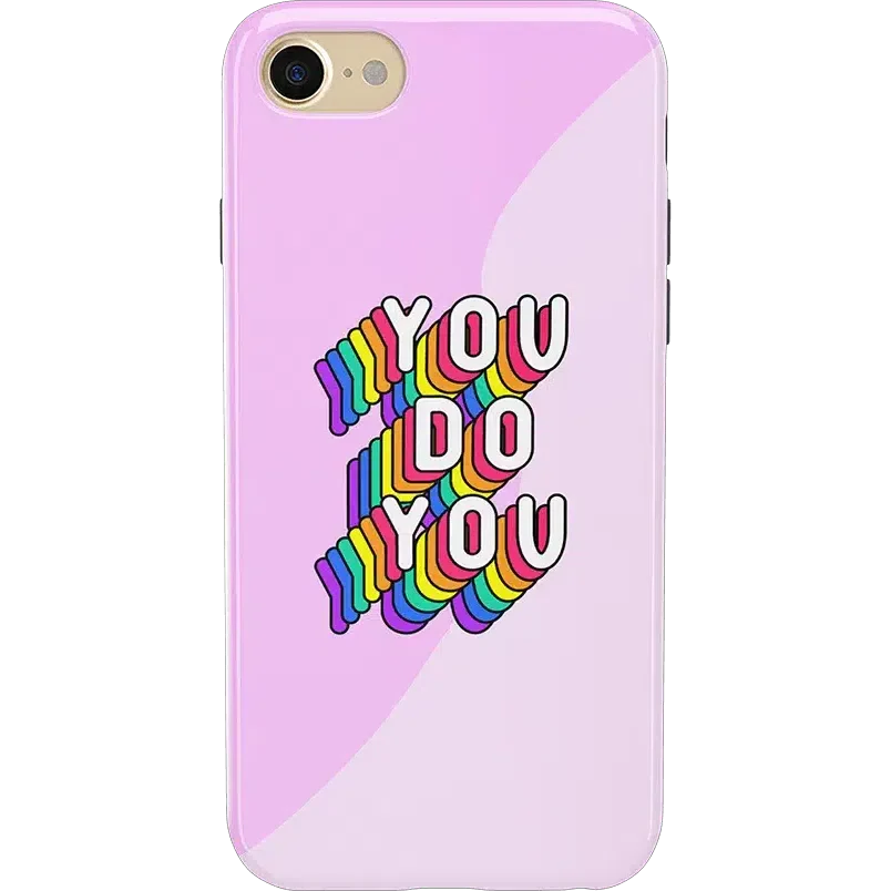 YOU DO YOU | Purple Print iPhone Case