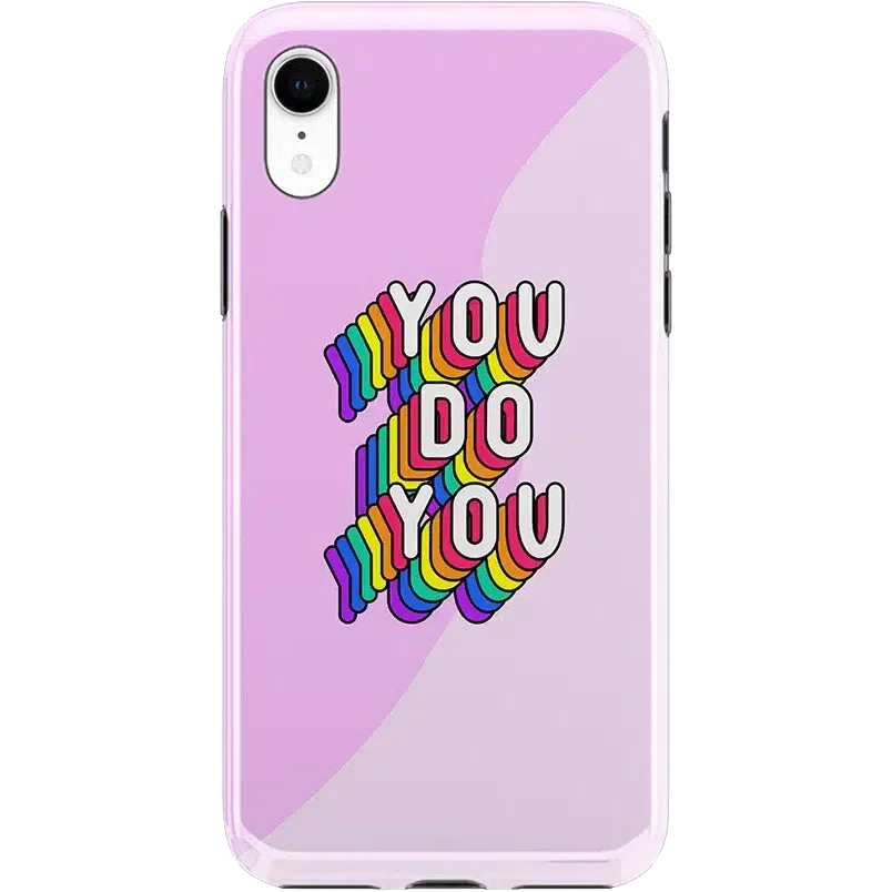 YOU DO YOU | Purple Print iPhone Case