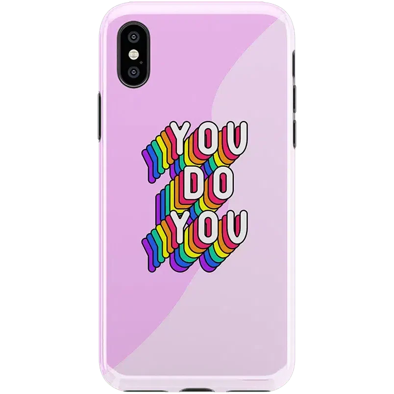 YOU DO YOU | Purple Print iPhone Case iPhone Case get.casely Classic iPhone XS Max 
