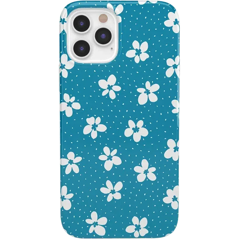Flower My World | Ocean Blue Floral Case iPhone Case get.casely Classic iPhone 12 Pro Max 