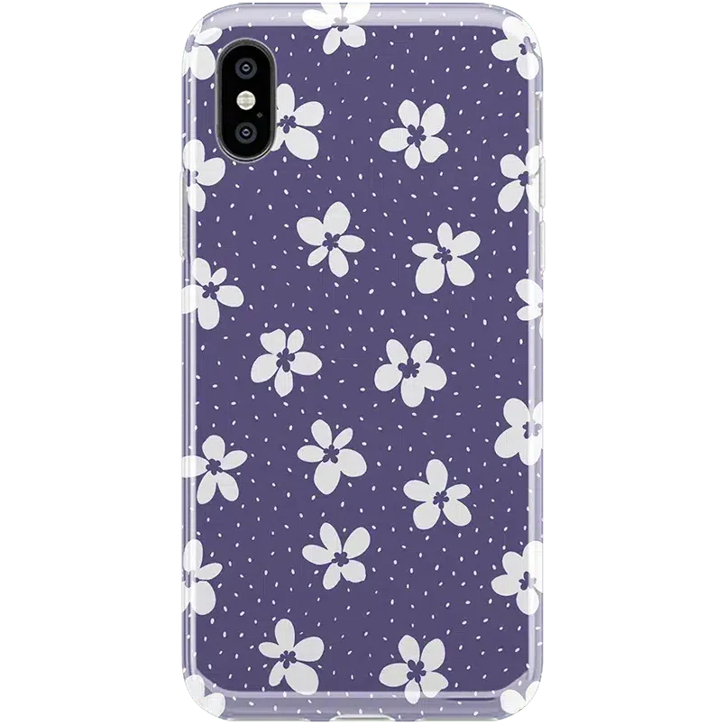 Flower My World | Purple Mauve Floral Case iPhone Case get.casely Classic iPhone XS Max 