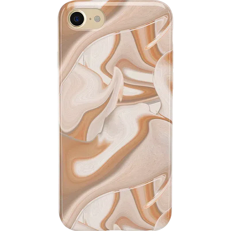 Caramel Delight | Marble Swirl Case iPhone Case get.casely Classic iPhone SE (2020 & 2022) 