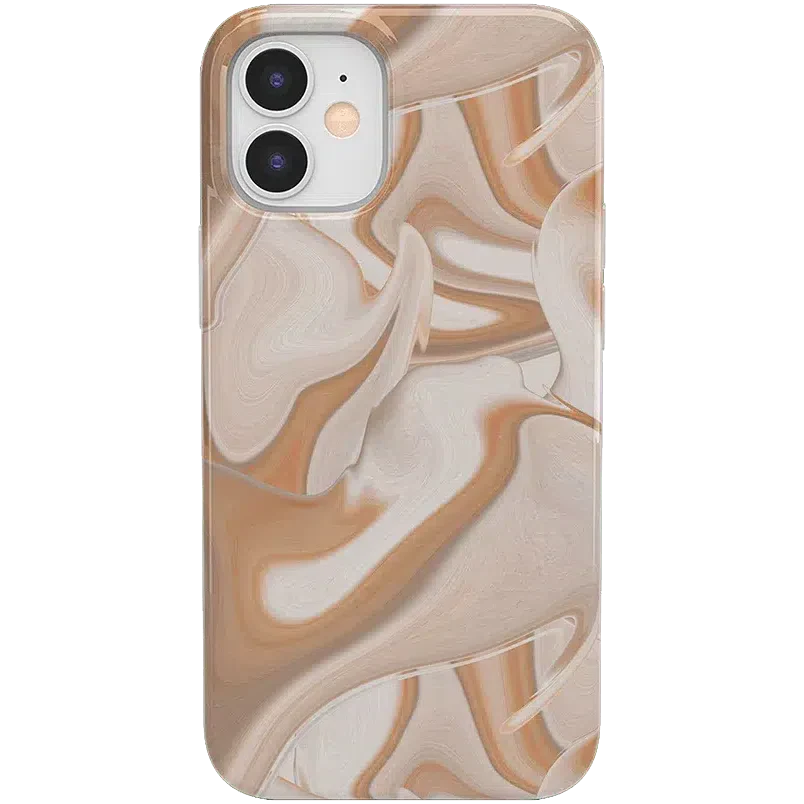 Caramel Delight | Marble Swirl Case iPhone Case get.casely Classic iPhone 12 