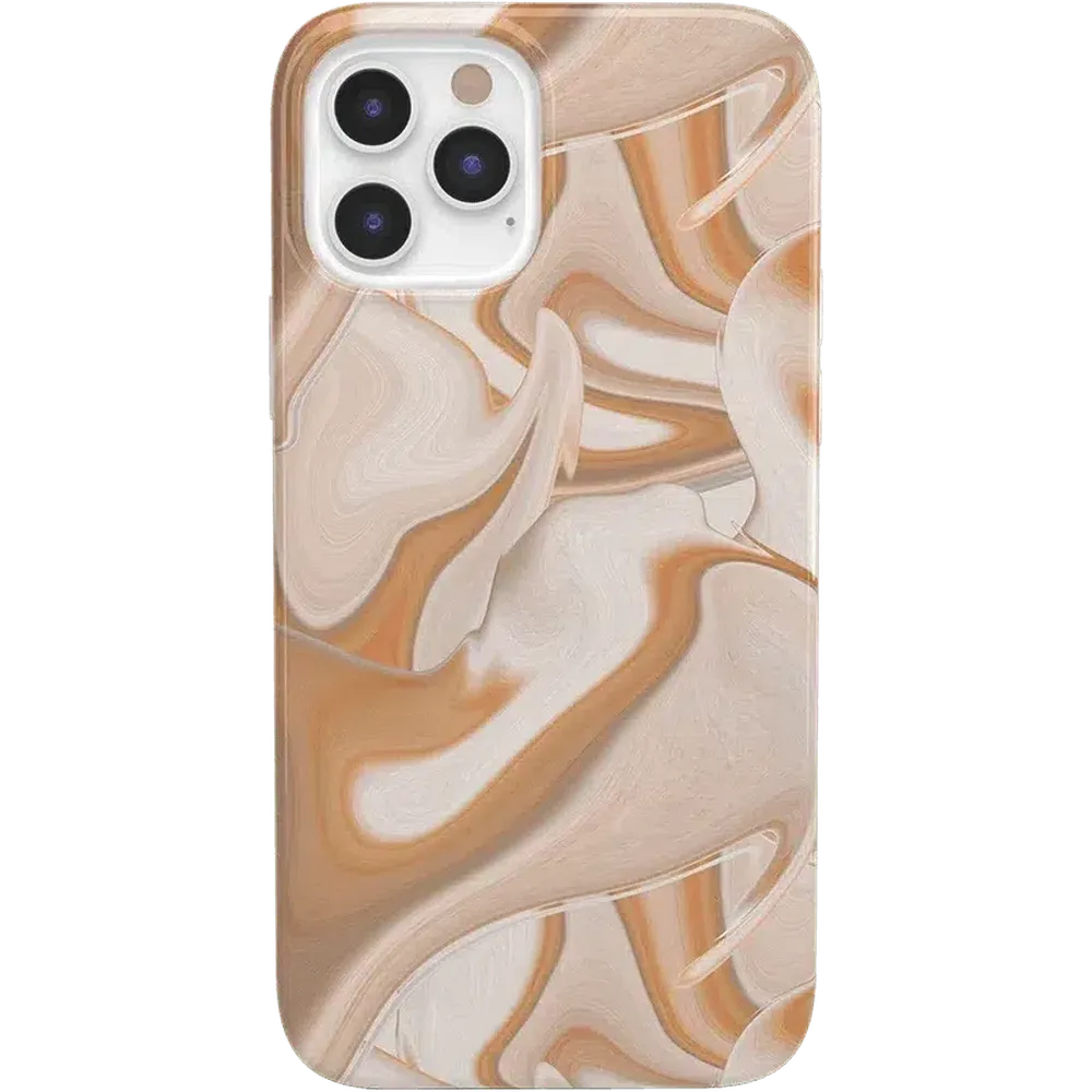 Caramel Delight | Marble Swirl Case iPhone Case get.casely Classic iPhone 12 Pro Max 