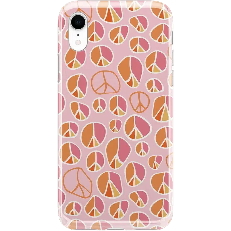 Peace Out | Groovy Peace Sign Case iPhone Case get.casely Classic iPhone XR 