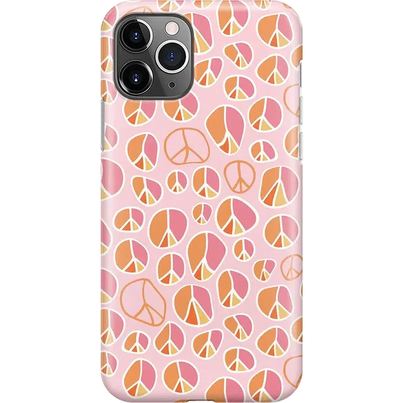 Peace Out | Groovy Peace Sign Case iPhone Case get.casely Classic iPhone 11 Pro Max 
