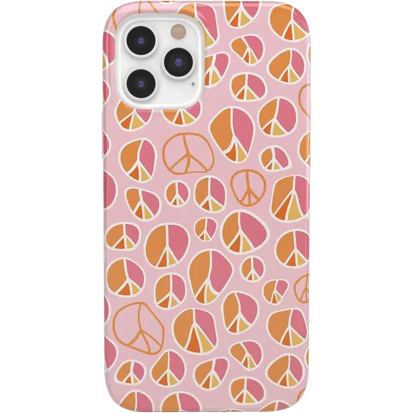 Peace Out | Groovy Peace Sign Case iPhone Case get.casely Classic iPhone 12 Pro Max 