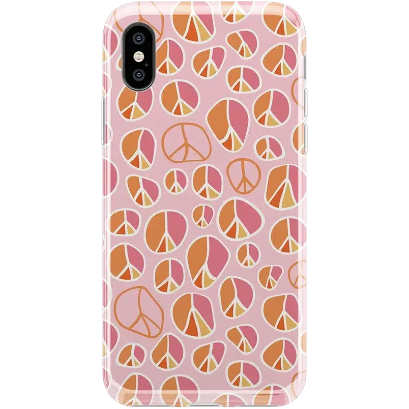 Peace Out | Groovy Peace Sign Case iPhone Case get.casely Classic iPhone XS Max 