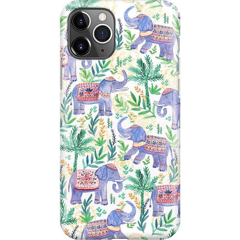 Pastel Gardens | Watercolor Elephant Floral Case iPhone Case get.casely Classic iPhone 11 Pro Max 